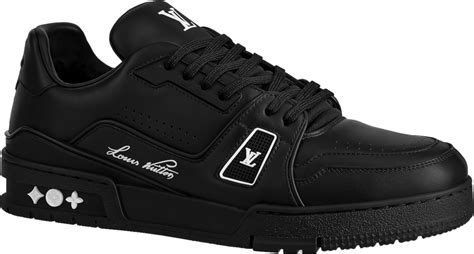 all black lv sneakers|louis vuitton trainer sneaker black.